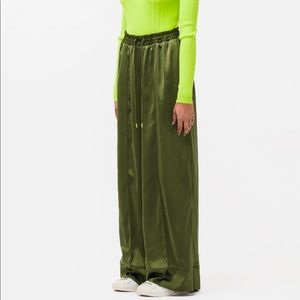 Adidas x Ivy Park wide Leg Satin Track Pant